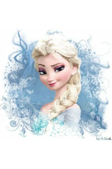 Yenilebilir Kağıt Wafer paper For Elsa Resimli Özel Yuvarlak Ve Kare Şekerli Kağıt Yenilebilir Kağıt Üzerine Resimli Pasta Baskısı ürün görseli 1