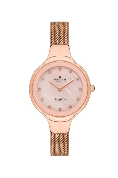 SAFİR CAM ROSE GOLD KADIN KOL SAATİ NC36-391033-RPMS ürün görseli 1