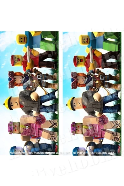 hediyehobihersey Yan Dekor Roblox Yenilebilir Gıda Baskısı, Yenilebilir Pasta Süsü, Kurabiye Şekerli Kağıt ürün görseli 1