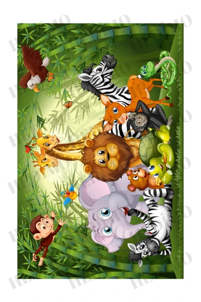 hedimo Safari Hayvanlar Yenilebilir Pasta Ve Kurabiye Baskı Kağıdı ürün görseli 1