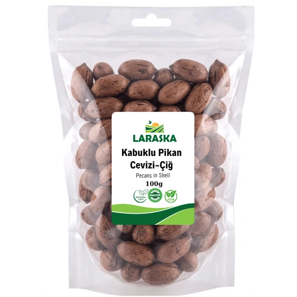 Kabuklu Pikan Cevizi Çiğ 100g Katkı Maddesiz - Pecans in Shell Yerli Jumbo ürün görseli 1