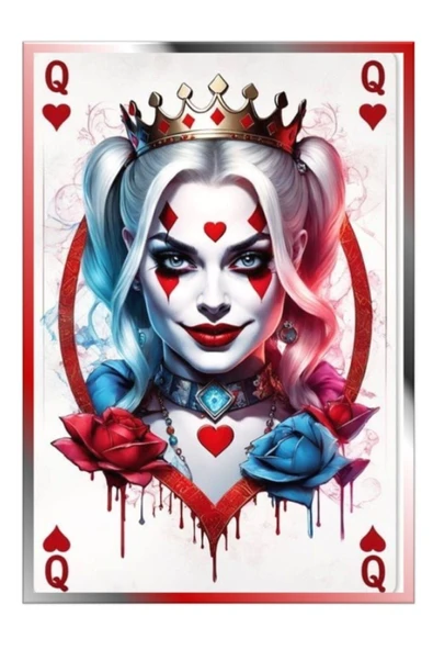hediyehobihersey Dikdörtgen Harley Quinn Şekerli Kağıda Baskı Yenilebilir Kağıt Pasta Baskısı ürün görseli 1