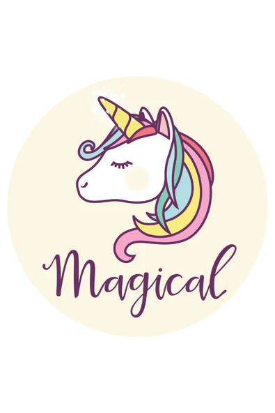 hedimo Unicorn Resimli Yenilebilir Pasta Ve Kurabiye Baskı Kağıdı ürün görseli 1