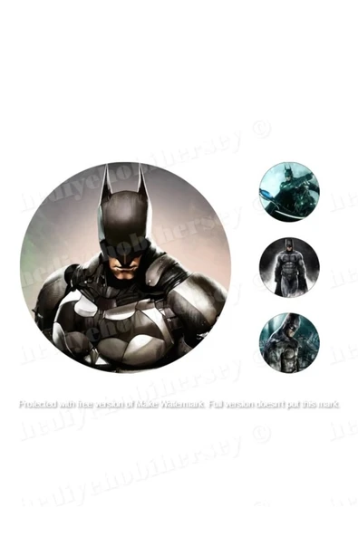 hediyehobihersey Batman Pasta Ve Kurabiye Baskısı, Yenilebilir Pasta Kurabiye Baskısı ürün görseli 1