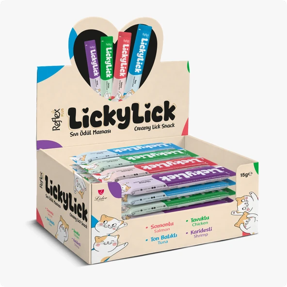 Reflex Plus LıckyLıck Sıvı Kedi Ödül Maması Karışık 72 Adet ürün görseli 1