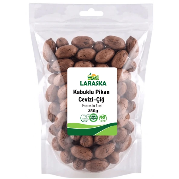 Kabuklu Pikan Cevizi Çiğ 250g Katkı Maddesiz - Pecans in Shell Yerli Jumbo ürün görseli 1