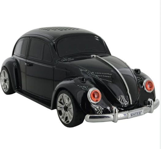 Wster WS-1939 Siyah Beetle Araba Görünümlü Bluetooth Hoparlör ürün görseli 1