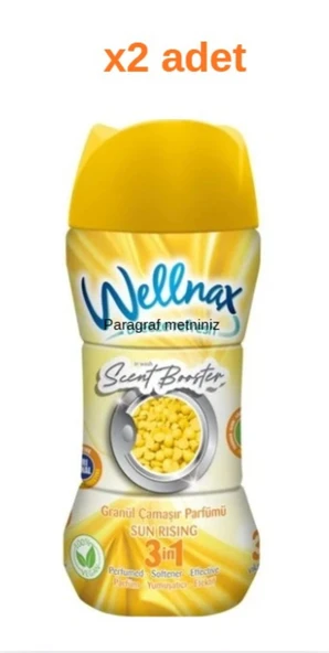 Wellnax Granül Çamaşır Parfümü Sun Rising 210gr x 2 adet ürün görseli 1