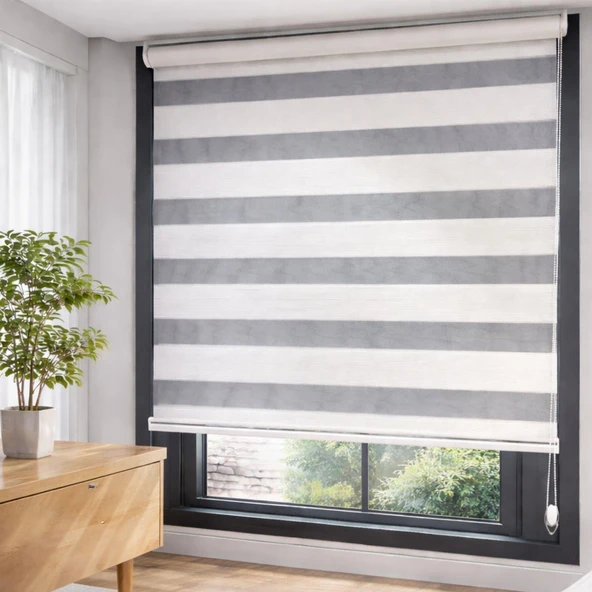 ZEBRA STOR MIKRO PLISE KIRIK BEYAZ 160X200 ürün görseli 1