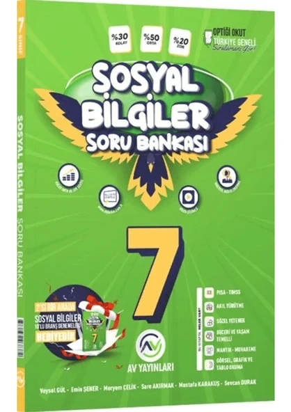 Av Yayınları 7. Sınıf Sosyal Bilgiler Soru Bankası ürün görseli 1
