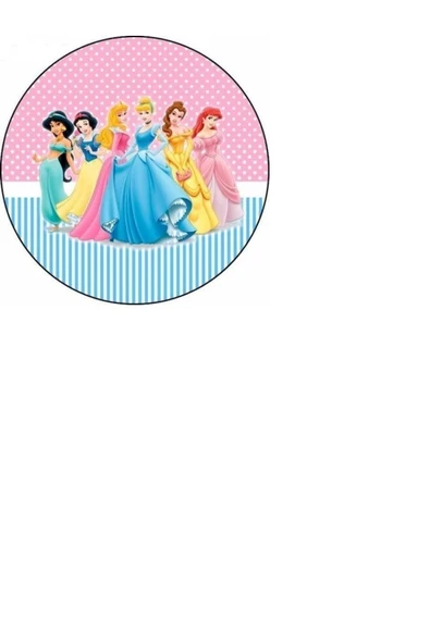 Yenilebilir Kağıt Wafer paper Disney Princess Yenilebilir Kağıda Resimli Pasta Ve Dekor Baskısı ürün görseli 1