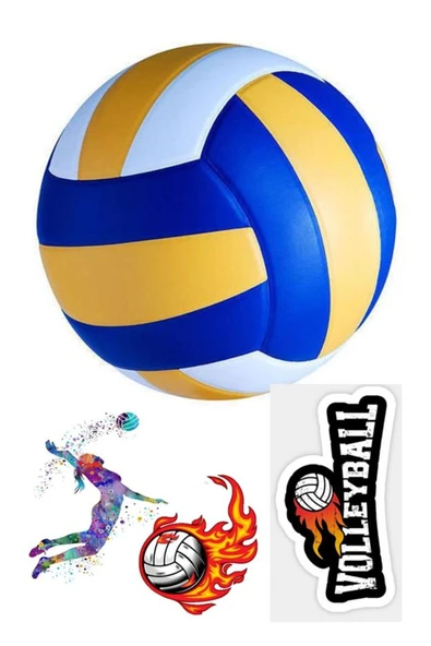 hediyehobihersey Voleybol Pasta Baskısı Şekerli Kağıda Baskı ürün görseli 1