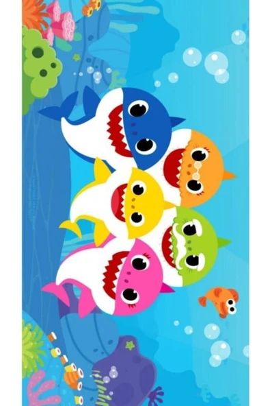 hediyehobihersey Baby Shark Yenilebilir Resimli Pasta Şeker Kağıt Baskısı ürün görseli 1