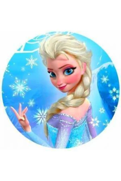 Yenilebilir Kağıt Wafer paper For Elsa Resimli Özel Yuvarlak Ve Kare Şekerli Kağıt Yenilebilir Kağıt Üzerine Resimli Pasta Baskısı ürün görseli 1