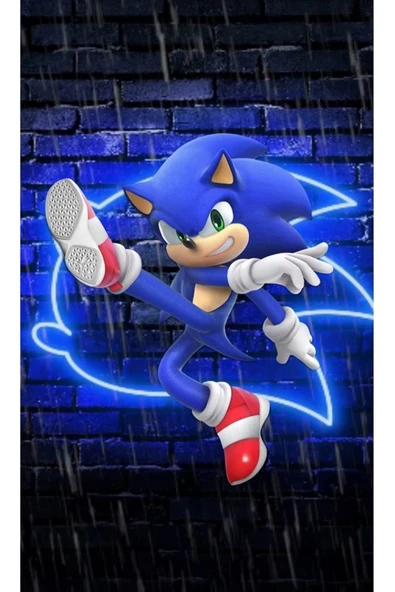 hediyehobihersey Sonic Dikdörtgen Pasta Batman Şekerli Kağıda Baskı Yenilebilir Kağıt Pasta Baskısı ürün görseli 1