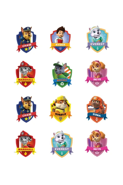 hedimo Paw Patrol Resimli Yenilebilir Pasta Ve Kurabiye Baskı Kağıdı ürün görseli 1