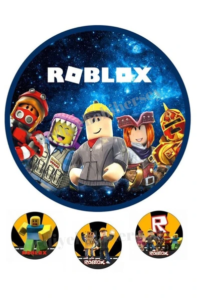 hediyehobihersey Roblox Yenilebilir Kağıt, Pasta Resmi, Kurabiye Baskısı, Pirinç Kağıdı Pasta Kurabiye Baskısı ürün görseli 1