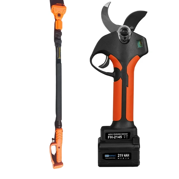 Eng Energy FH 2145 Akülü Budama Makası 21V 4Ah 45mm (2 Bataryalı) Uzatma Aparatlı ürün görseli 1