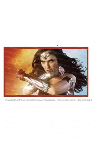 hediyehobihersey Wonderwoman Yenilebilir Kolayca Kesilir Resimli Pasta Için Şekerli Kağıt Yenilebilir Baskı ürün görseli 1