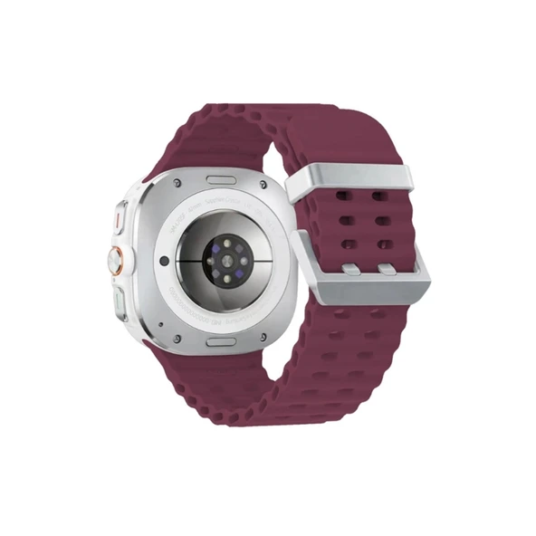 Watch 7 Ultra Kr417 Rug Silikon Kordon - Mor ürün görseli 1