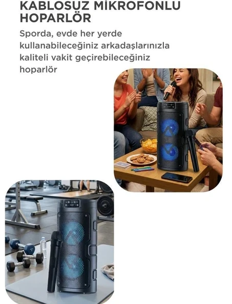 Torima GTS-2129 RGB Bluetooth Hoparlör - Resim 3