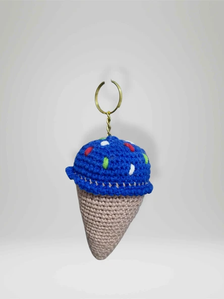 Amigurumi Külah Anahtarlık 10-11 cm Sevimli El Örgüsü Hediyelik Anahtar ve Çanta Aksesuarı (kod:106) ürün görseli 1