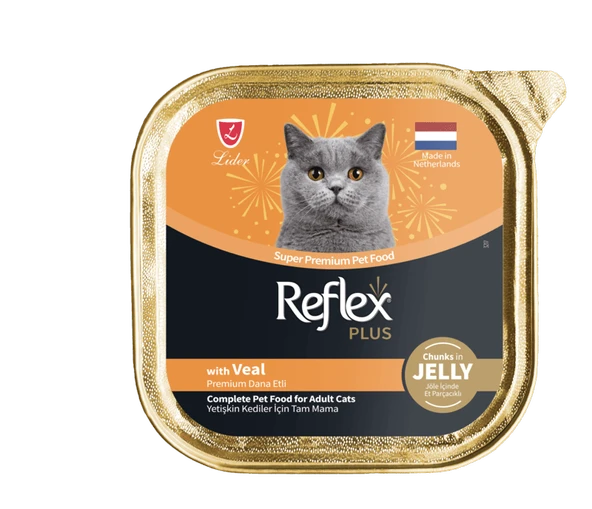 Reflex Plus Jelly Dana Etli Kedi Yaş Maması 85 Gr ürün görseli 1