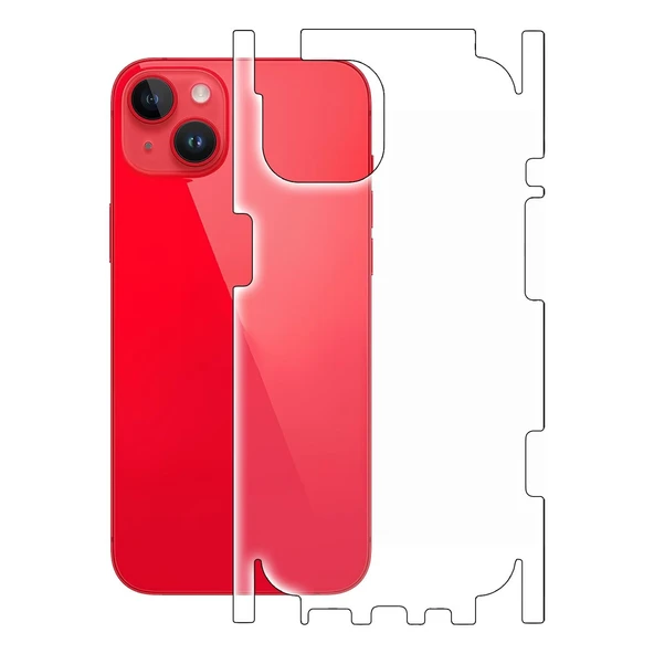 Iphone 14 ile Uyumlu 360 Arka Kaplama   Şeffaf ürün görseli 1
