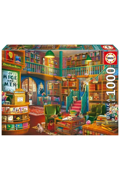 Educa 1000 Parçalık Harika Kitapçı Puzzle - 19925 - Wonderful Bookshop ürün görseli 1
