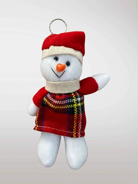 YILBAŞI Temalı Peluş Anahtarlık Çanta Süsü Ağaç Süsü Dekor Süsü Hediye (13-15 cm) (kod:119) ürün görseli 1