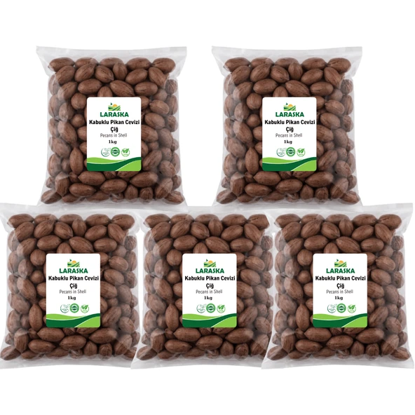 Kabuklu Pikan Cevizi Çiğ 5kg Katkı Maddesiz Yerli Jumbo - Pecans in Shell İşletme Boyu Avantajlı Paket ürün görseli 1