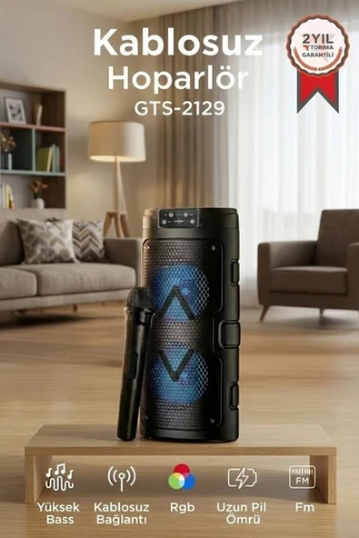 Torima GTS-2129 RGB Bluetooth Hoparlör ürün görseli 1