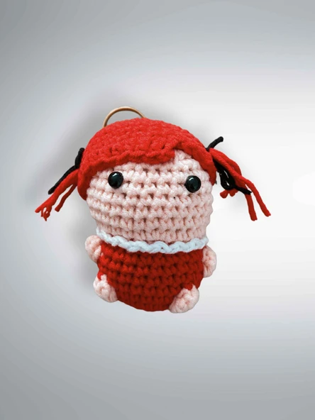Amigurumi Anahtarlık 7-8 cm Sevimli El Örgüsü Hediyelik Anahtar ve Çanta Aksesuarı ürün görseli 1
