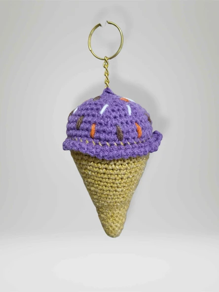 Amigurumi Külah Anahtarlık 10-11 cm Sevimli El Örgüsü Hediyelik Anahtar ve Çanta Aksesuarı (kod:104) ürün görseli 1