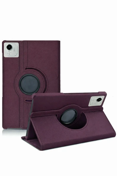 Mey İthalat®  Huawei Honor Pad X9A 360 Tablet Deri Kılıf - Mürdüm ürün görseli 1