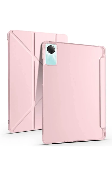 Mey İthalat®   Redmi Pad SE 4G Kılıf Kalemlikli Mars Tablet Kılıfı - Rose Gold ürün görseli 1