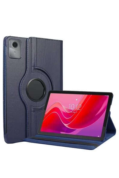 Mey İthalat®  Lenovo Tab M11 TB330FU 360 Tablet Deri Kılıf - Lacivert ürün görseli 1