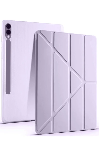 Mey İthalat®  Samsung Galaxy X610 Tab S9 FE Plus 12.4 Kılıf Kalemlikli Mars Tablet Kılıfı - Lila ürün görseli 1