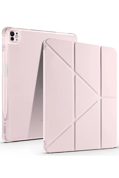 Mey İthalat®   iPad Air 13 (2024) Kılıf Kalemlikli Mars Tablet Kılıfı - Rose Gold ürün görseli 1