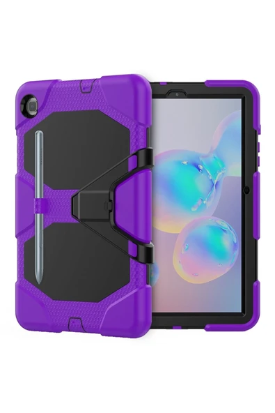 Mey İthalat®  Samsung Galaxy P610 Tab S6 Lite 10.4 Kılıf Griffin Tablet Kapak - Mor ürün görseli 1