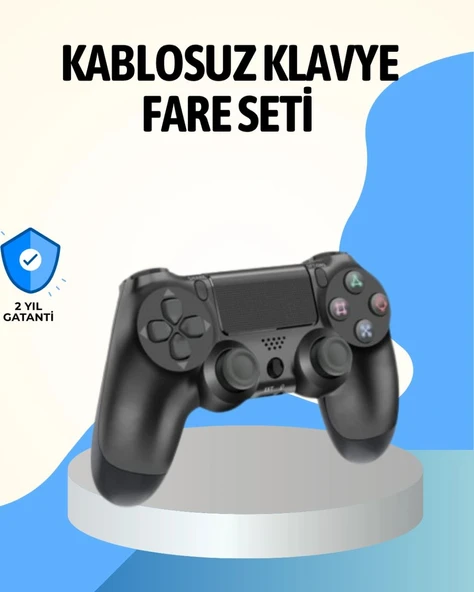 Ps4 Uyumlu Kablosuz Oyun Kolu Ergonomik Çift Titreşimli ürün görseli 1