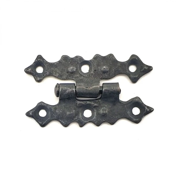 Antika Tarz Dekoratif Pirinç Yıldız Menteşe - 63x36 Mm, Oksit ürün görseli 1