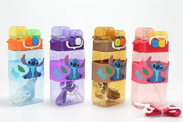 Stitch Çift Bölmeli Pipetli Suluk - Model 2 ürün görseli 1