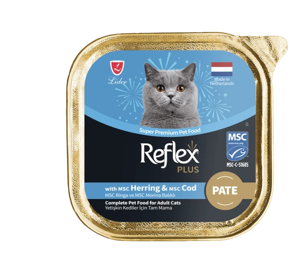 Reflex Plus Pate Ringa Ve Morina Balıklı Kedi Yaş Maması 85 Gr ürün görseli 1