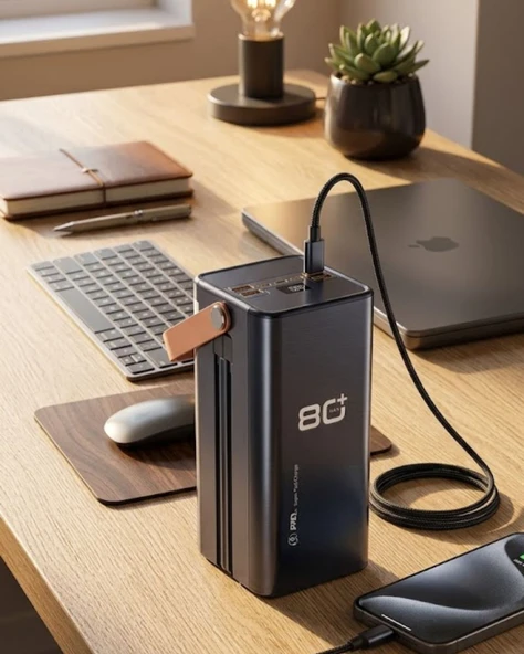 Yüksek Kapasiteli Powerbank 80000 mAh Hızlı Şarj Özellikli Çok Portlu Taşınabilir Şarj Cihazı ürün görseli 1