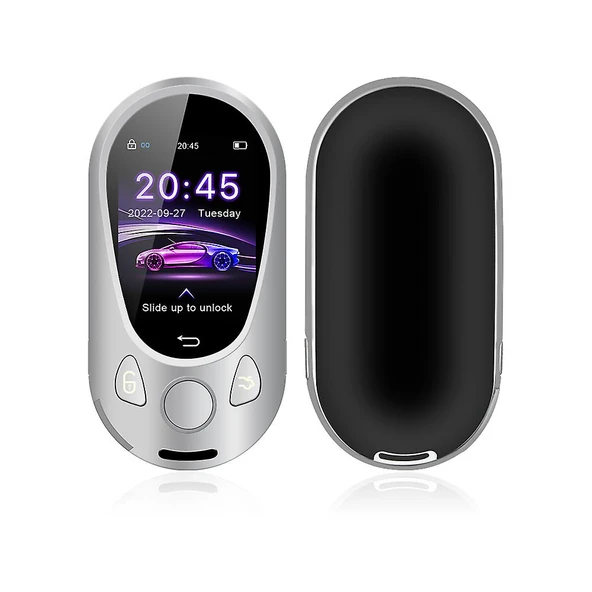 Smart Key Akıllı Araç Anahtarı TK988 Gümüş Dokunmatik Ekranlı Uzaktan Kumanda Smart Display Key Universal Araba Anahtarı ürün görseli 1