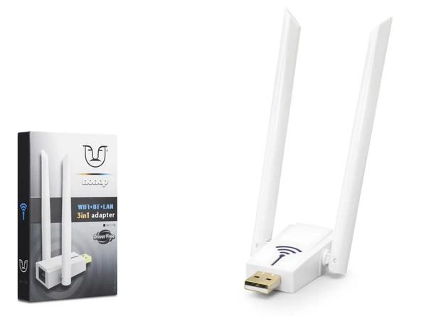 Usb Wifi Bluetooth Ethernet Adaptör 150 Mbps W119 ürün görseli 1
