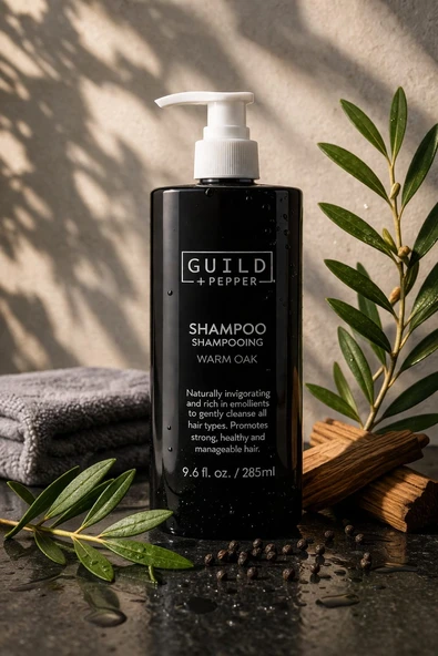 Guild + Pepper Warm Oak Şampuan 285 ml – Tüm Saç Tipleri İçin Nemlendirici & Güçlendirici Bakım ürün görseli 1