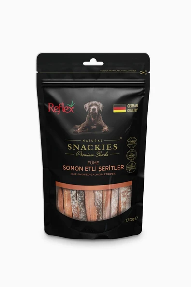 Reflex Snackies Füme Somon Etli Şerit Köpek Ödülü 170 Gr ürün görseli 1