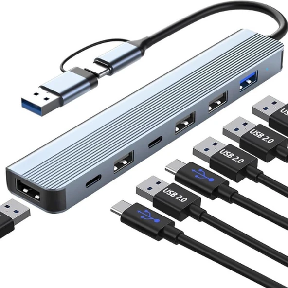 Type-C Usb 7In1 3.0 Hub ZR1055 ürün görseli 1